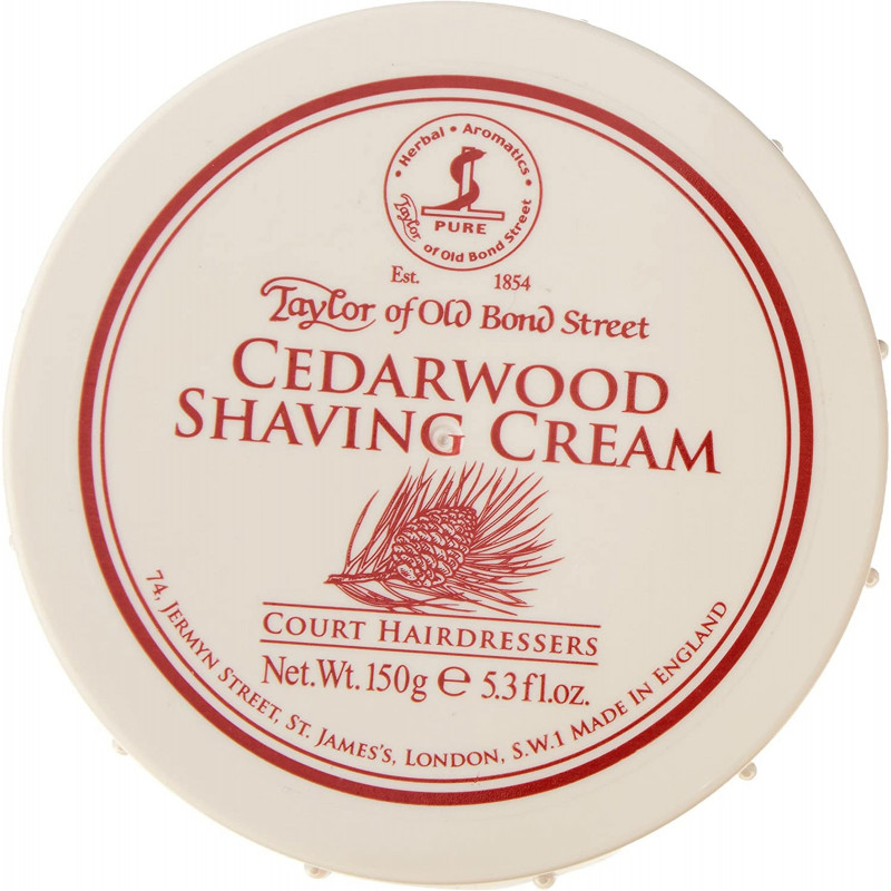 Taylor of Old Bond Street Cedarwood Shaving Cream, 150g, Currently priced at £11.16
